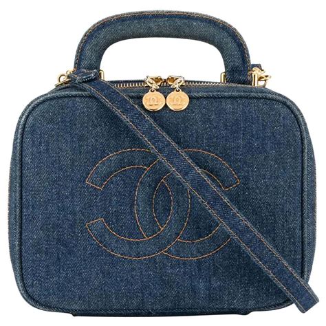 chanel vanity bag denim|chanel denim bag for sale.